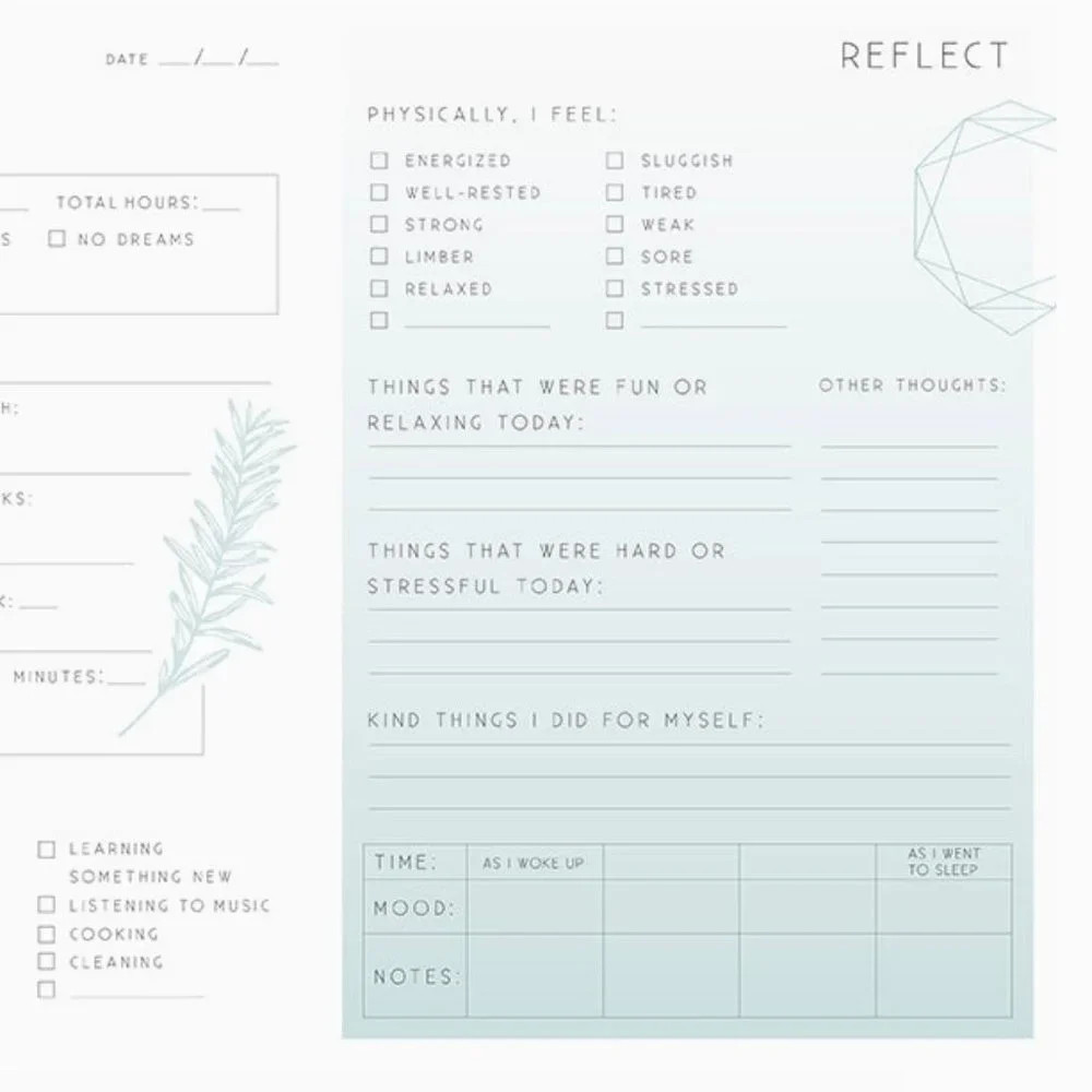 Self Care Reflection Journal
